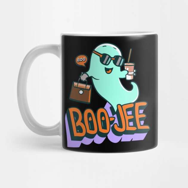 Funny Ghost Halloween Costume Boujee Boo-Jee Design by TF Brands